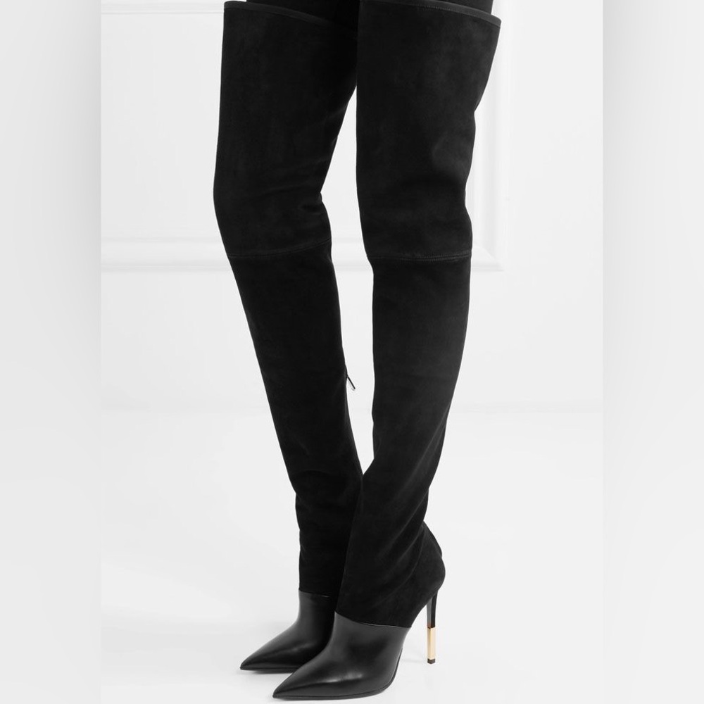 Brand New**Balmain Over knee Stretch Boots